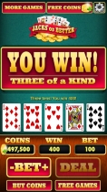 Video Poker - Jacks or Better for iOS 8 Screenshot 2